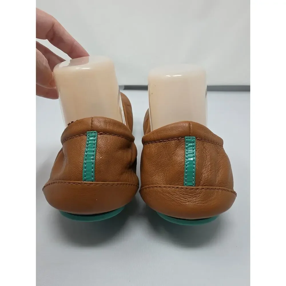 Tieks Gavrieli Size 11 Tan Brown Ballet Flats Leather Womens